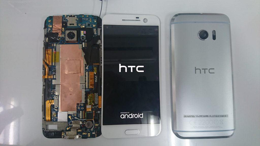 HTC10画面割れ修理③